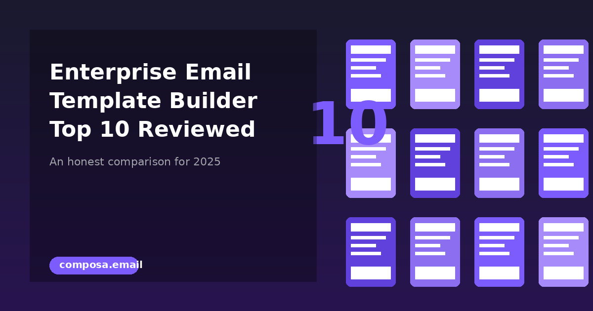 Enterprise Email Template Builder — Top 10 Options Reviewed